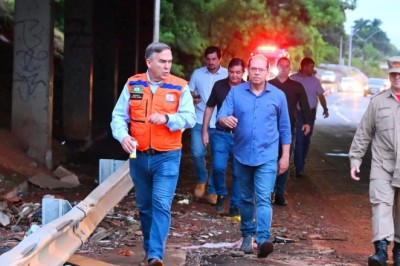 Prefeito Mabel acompanha estragos causados pela chuva em Goiânia