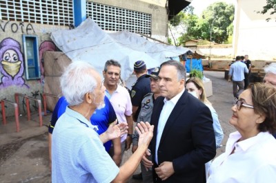 Mabel visita Ginásio de Campinas após incêndio criminoso