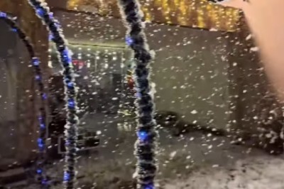 Casal de Senador Canedo cria decoração natalina com neve artificial e viraliza nas redes