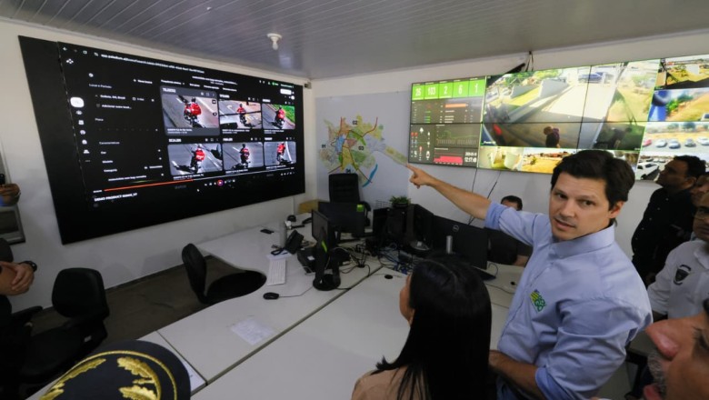 Goiás ativa centro de comando com IA em Formosa e cria cinturão virtual com 160 câmeras; 3 crimes resolvidos no 1º dia