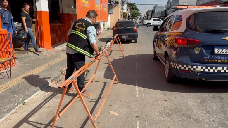 Prefeitura de Goiânia intensifica ação contra reserva irregular de vagas em Campinas e anuncia autuações após fase educativa