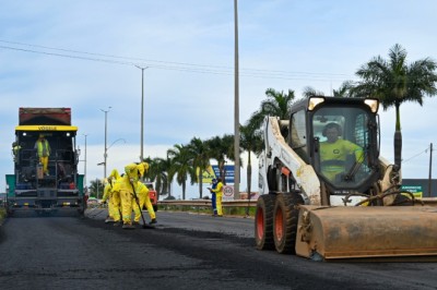 GO-060 tem bloqueio de 12 dias no sentido Trindade; obras chegam a 72% e pista de romeiros é restaurada