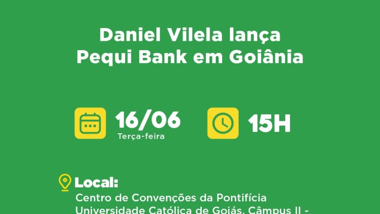 Pequi Bank é lançado em Goiânia: plataforma público-privada de multisserviços mira empreendedores e programas sociais