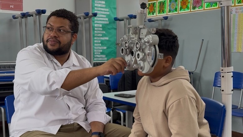 163 óculos entregues e expansão no 2º semestre: projeto 'Tô Vendo' reforça atendimento nas escolas de Goiânia