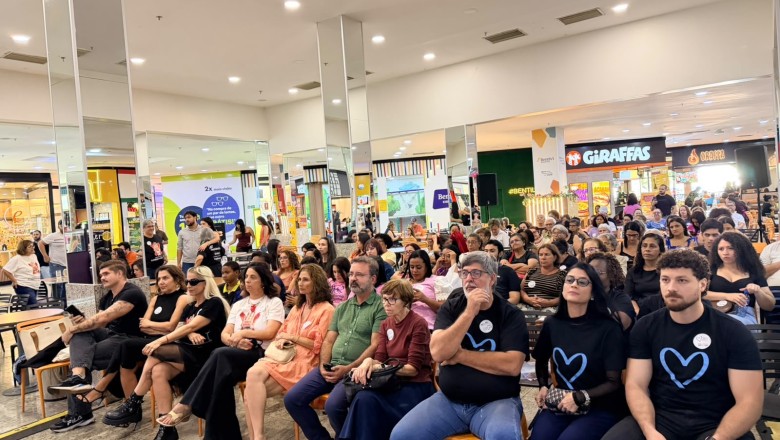 Cine Mulher reúne 100 pessoas em shopping de Goiânia e fortalece combate à violência e ao tráfico humano