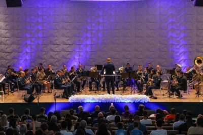 Banda da GCM de Goiânia celebra 20 anos com concerto que reuniu clássicos, homenagens e atrações infantis
