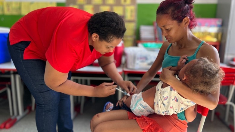 Vacinação chega a Cmei de Goiânia nesta sexta-feira para atualizar cadernetas de crianças